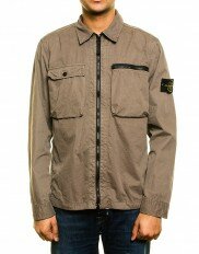Stone Island Old Effect Overshirt in Tortora Beige 101WN